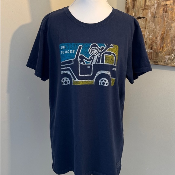 Life is Good “Go Places” Jeep‎ Tee – Women’s Size Large - Picture 2 of 7
